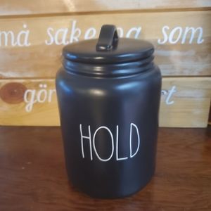 Rae Dunn Hold Cannister Black